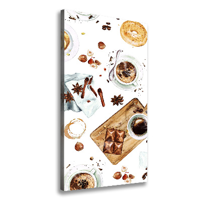 Wall art canvas large Breakfast