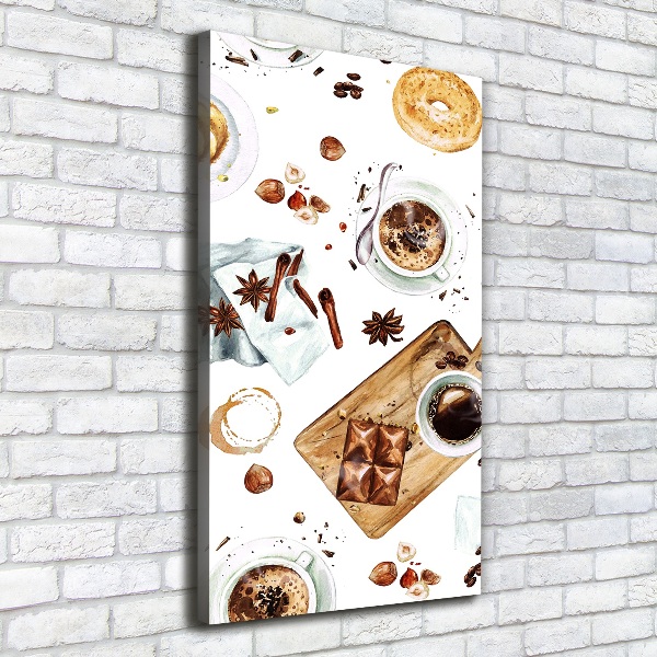 Wall art canvas large Breakfast