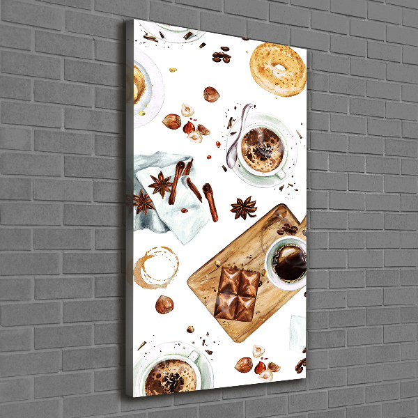 Wall art canvas large Breakfast