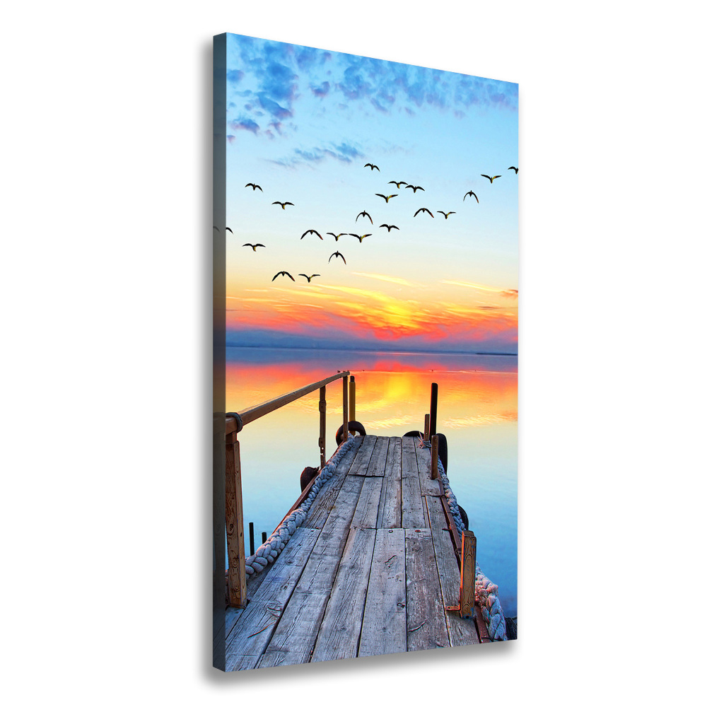 Canvas wall art Wooden pier