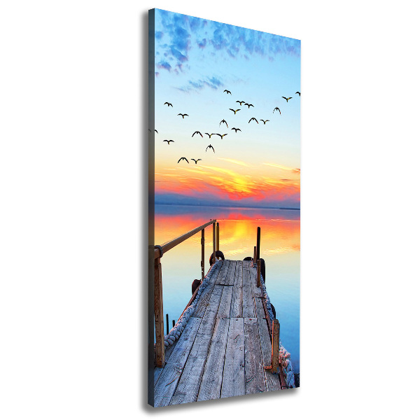 Canvas wall art Wooden pier