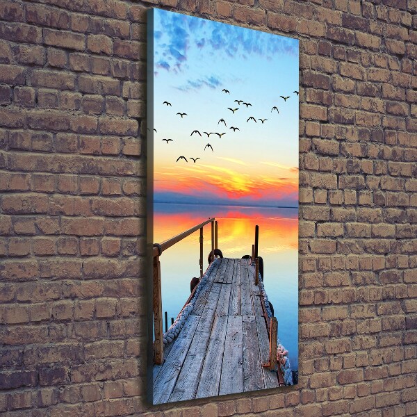 Canvas wall art Wooden pier