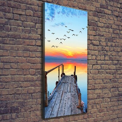 Canvas wall art Wooden pier