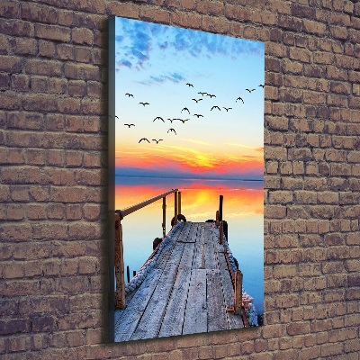 Canvas wall art Wooden pier