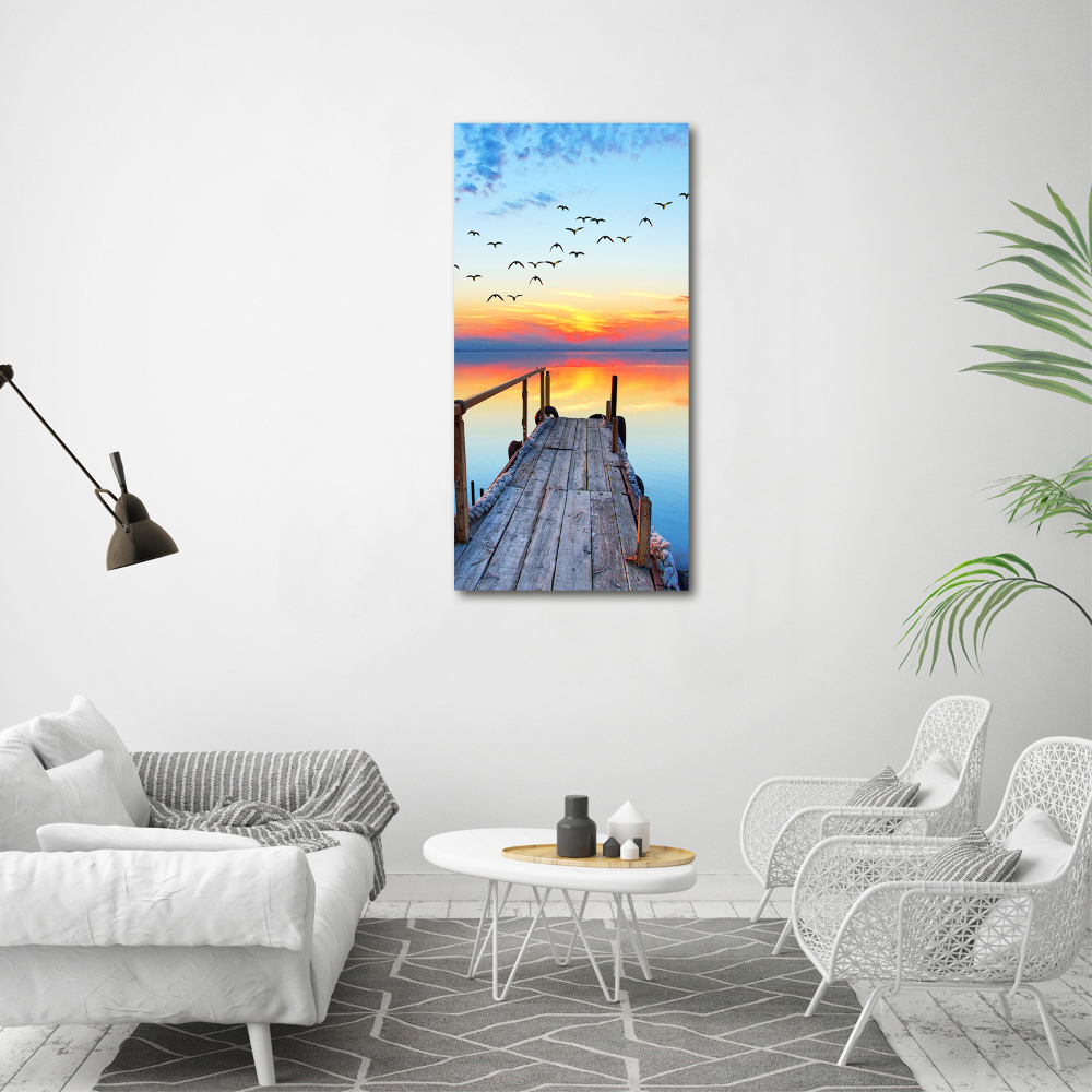 Canvas wall art Wooden pier