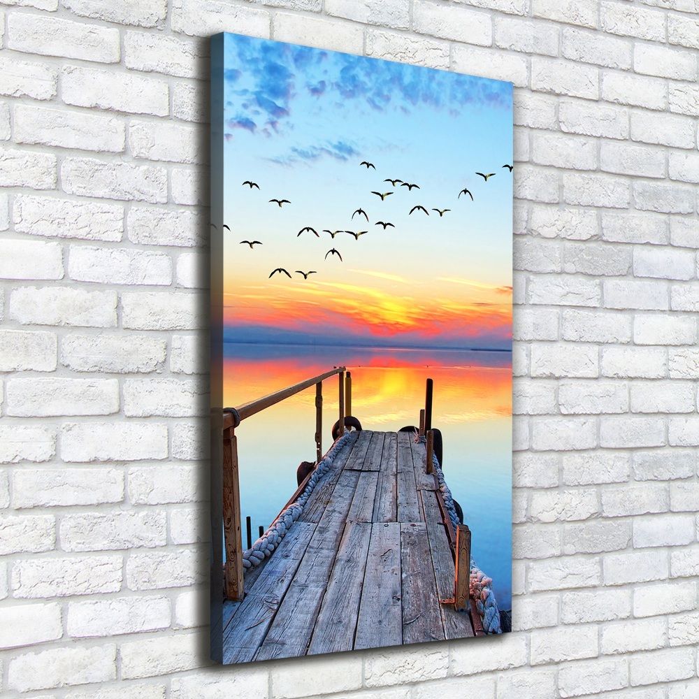 Canvas wall art Wooden pier