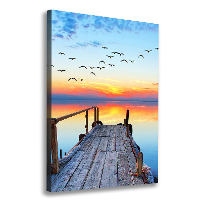 Canvas wall art Wooden pier