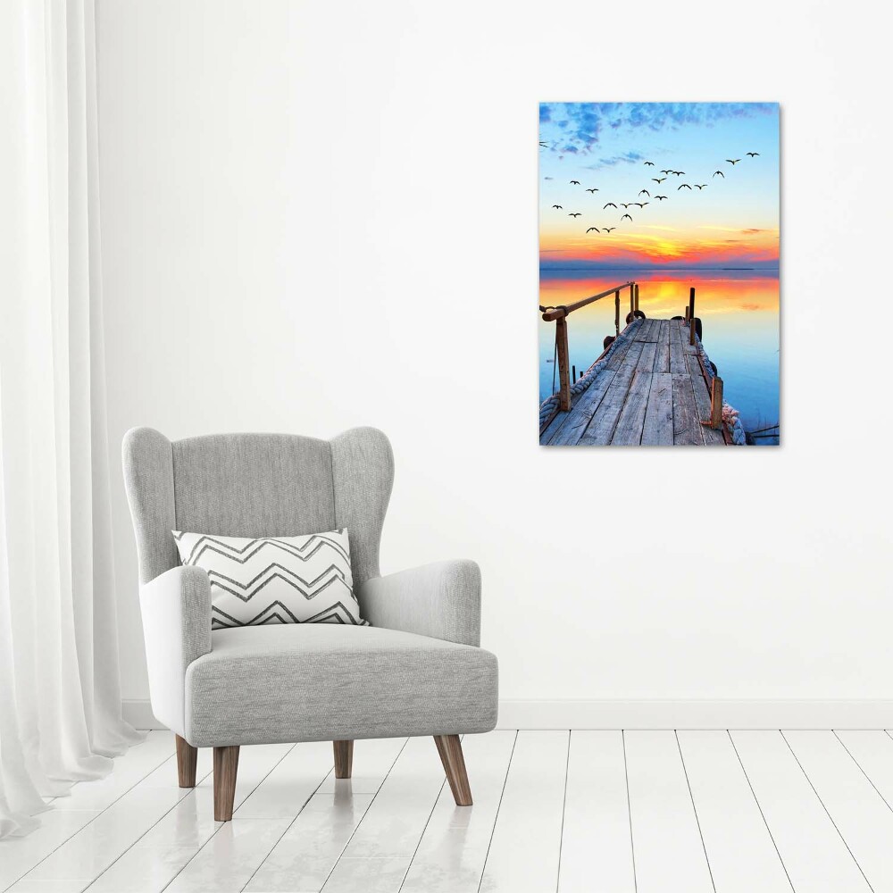 Canvas wall art Wooden pier