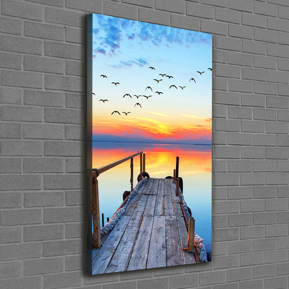 Canvas wall art Wooden pier