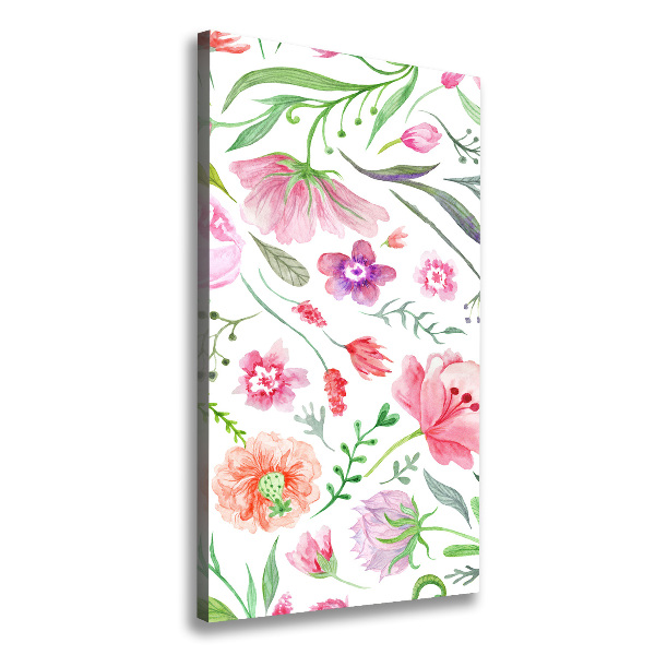 Wall art canvas Field flowers