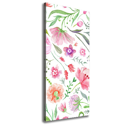 Wall art canvas Field flowers