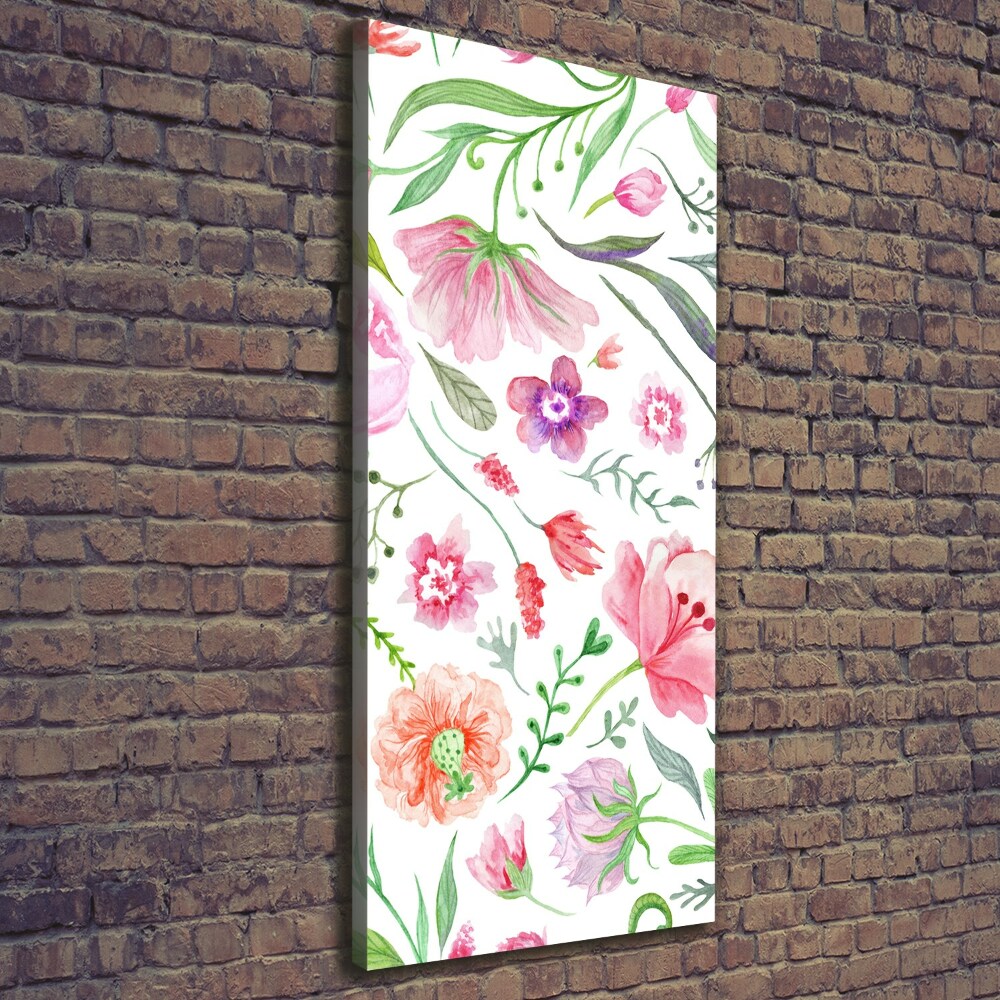 Wall art canvas Field flowers