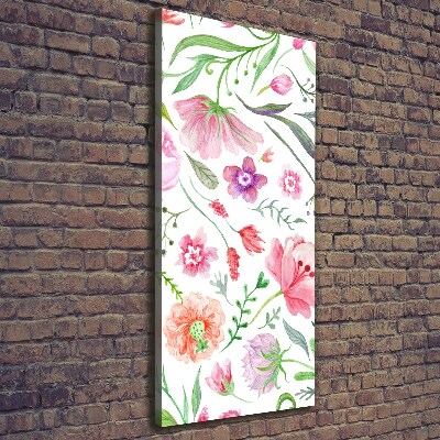 Wall art canvas Field flowers