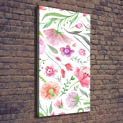 Wall art canvas Field flowers