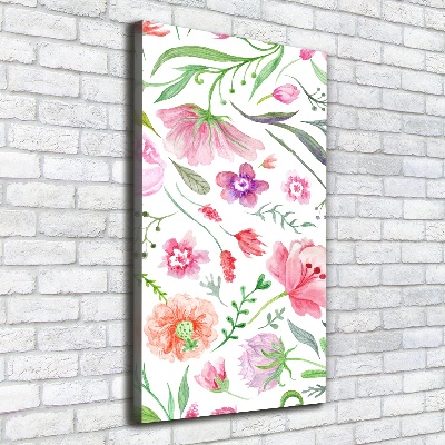 Wall art canvas Field flowers