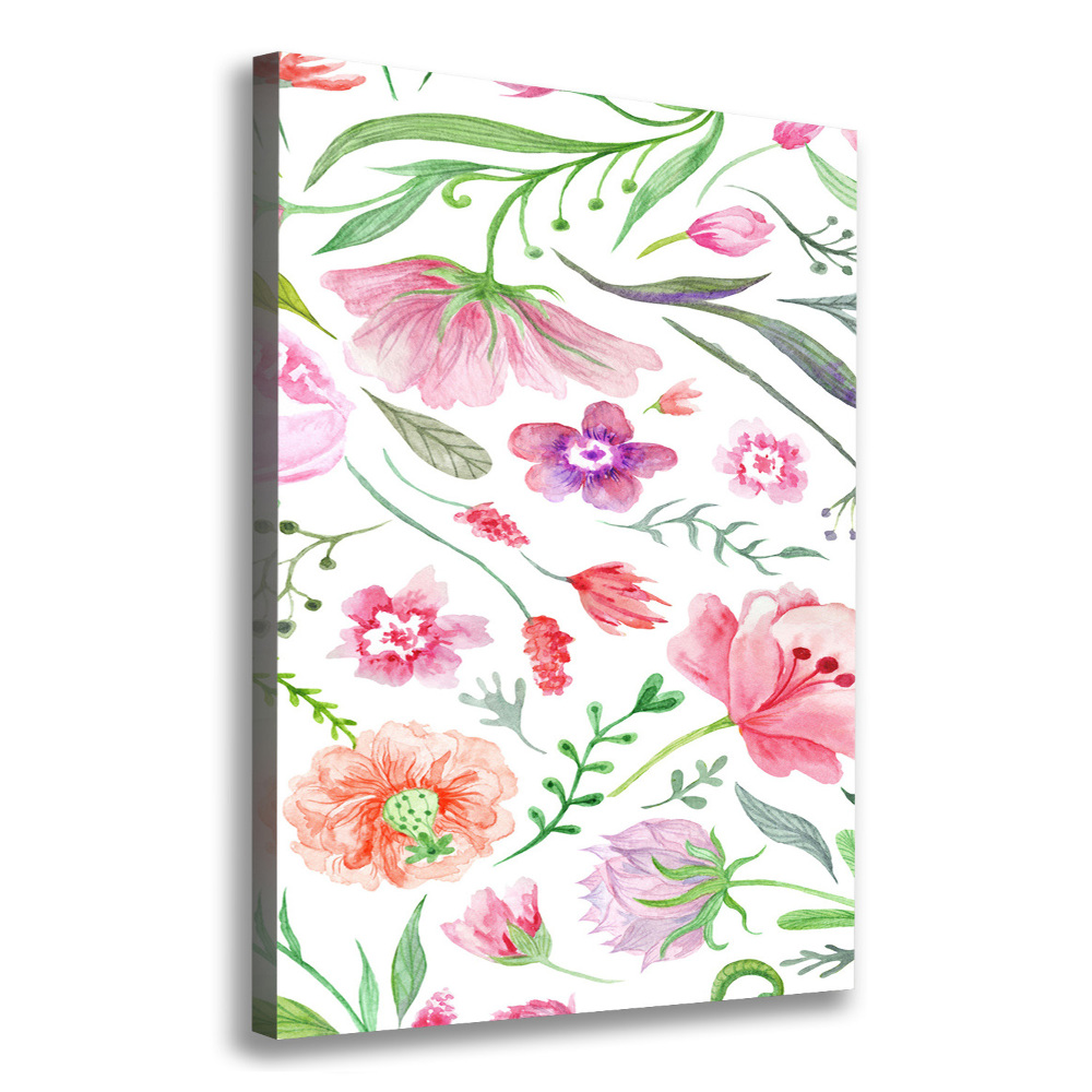 Wall art canvas Field flowers