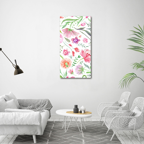 Wall art canvas Field flowers