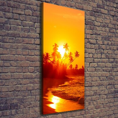 Canvas wall art Tropical beach