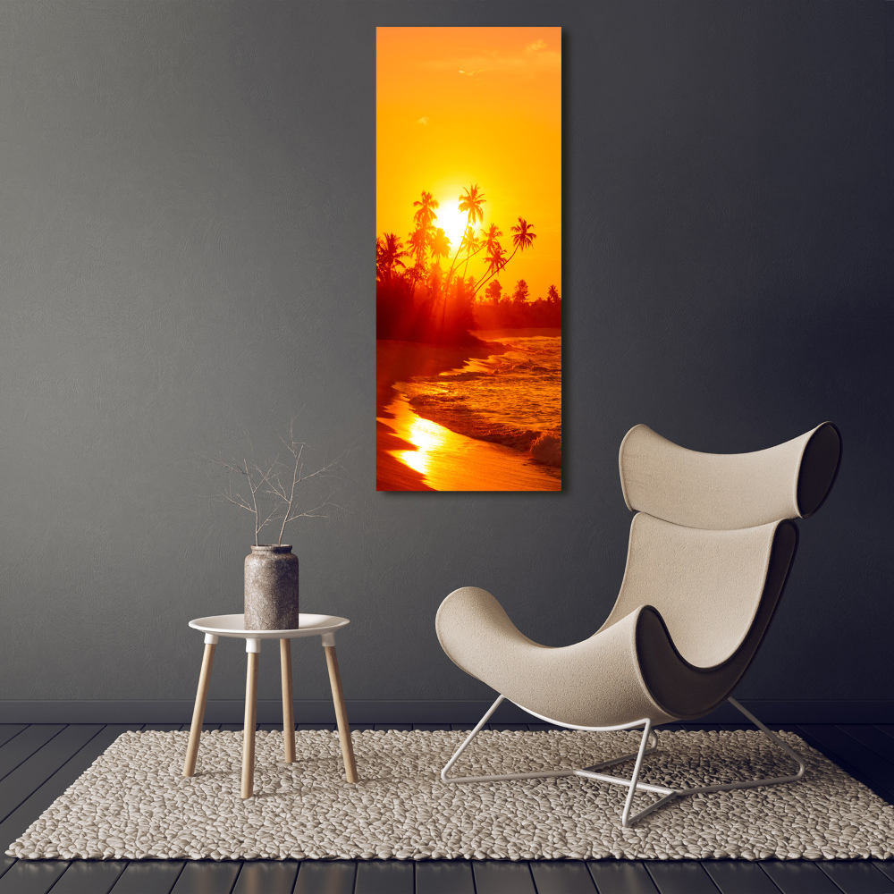 Canvas wall art Tropical beach