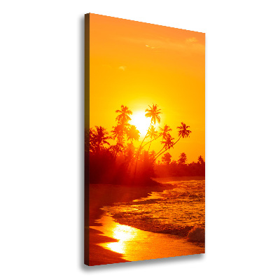 Canvas wall art Tropical beach