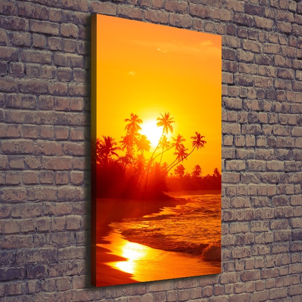 Canvas wall art Tropical beach