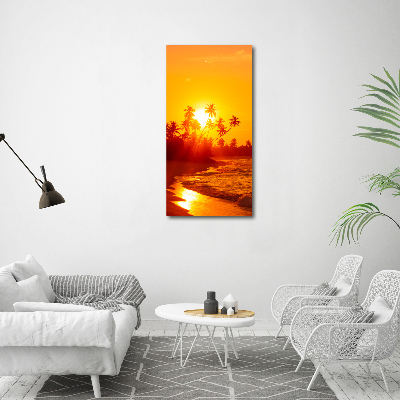 Canvas wall art Tropical beach