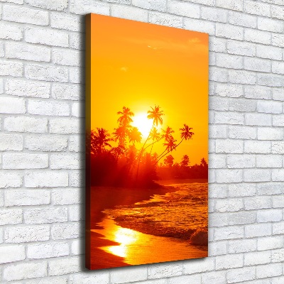 Canvas wall art Tropical beach