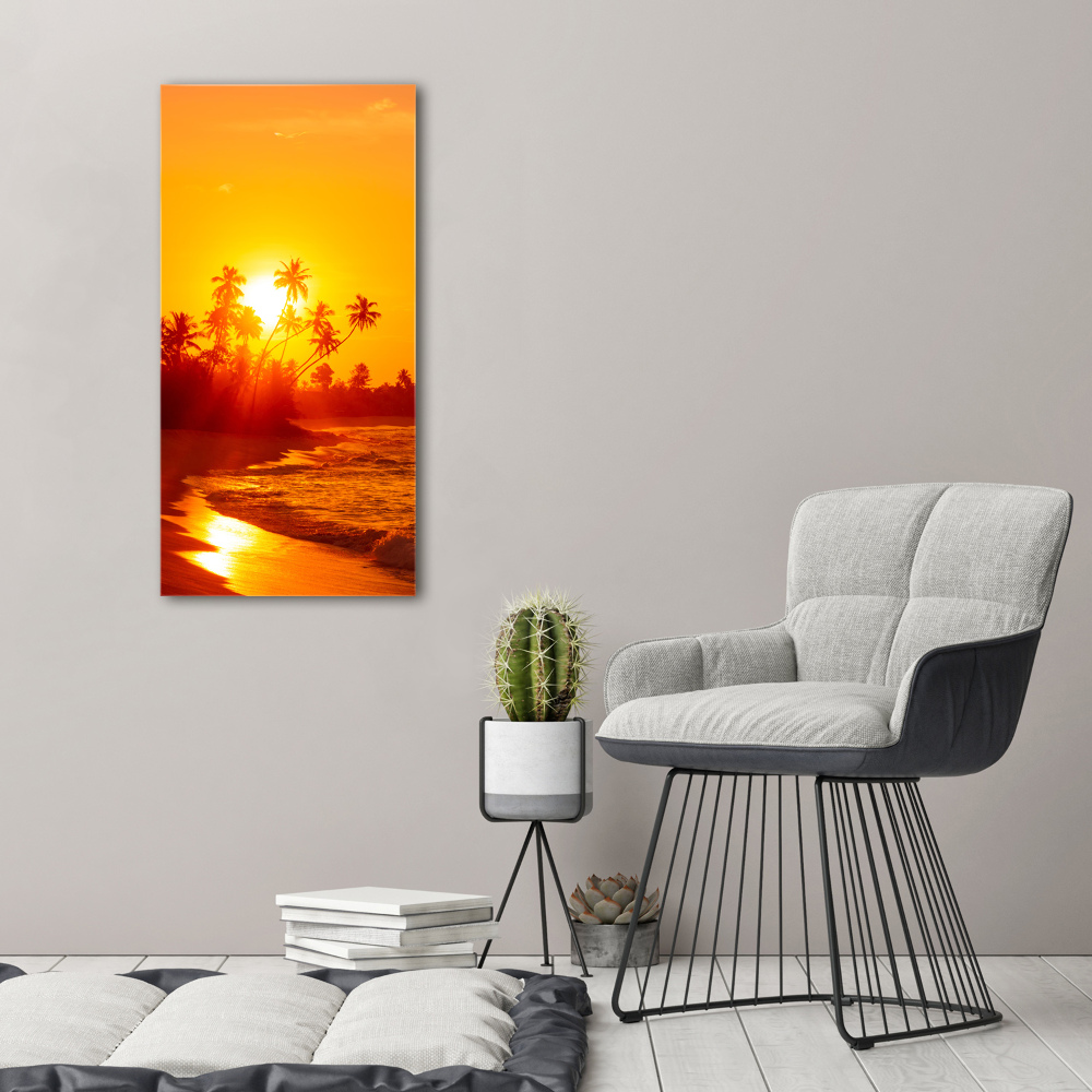 Canvas wall art Tropical beach