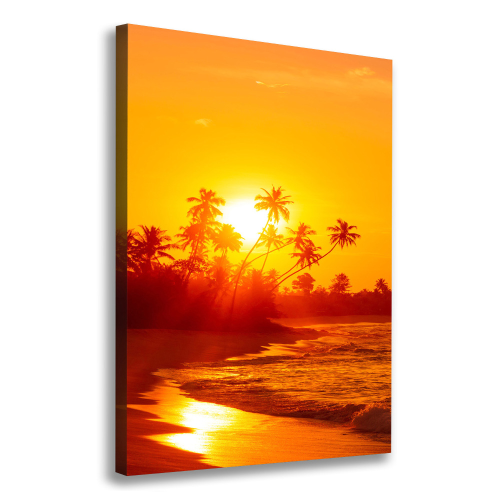 Canvas wall art Tropical beach