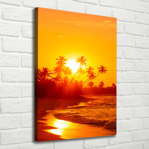 Canvas wall art Tropical beach