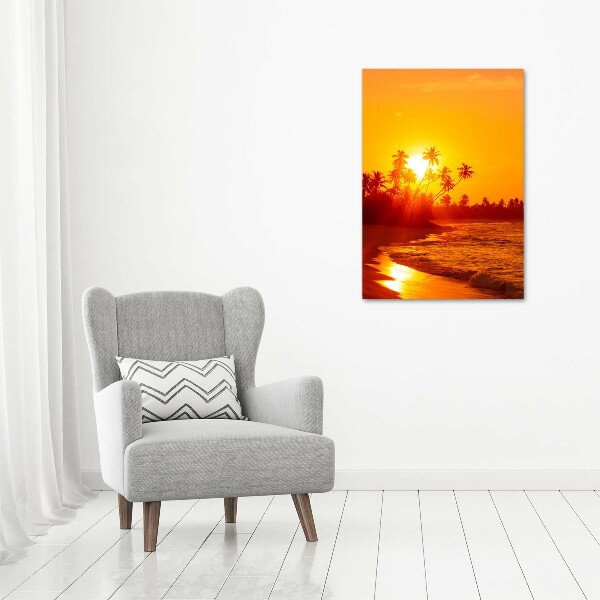 Canvas wall art Tropical beach