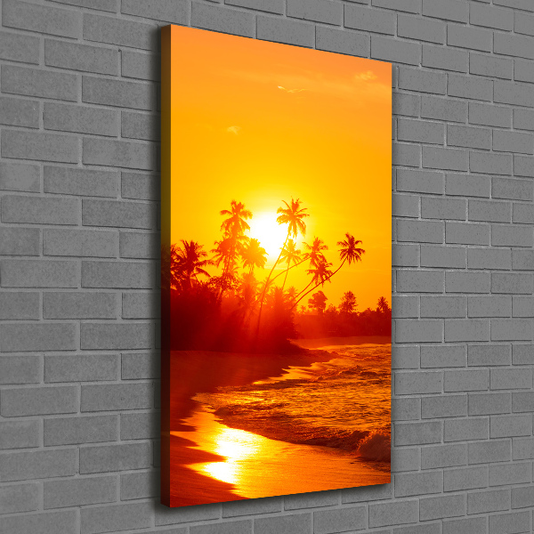 Canvas wall art Tropical beach