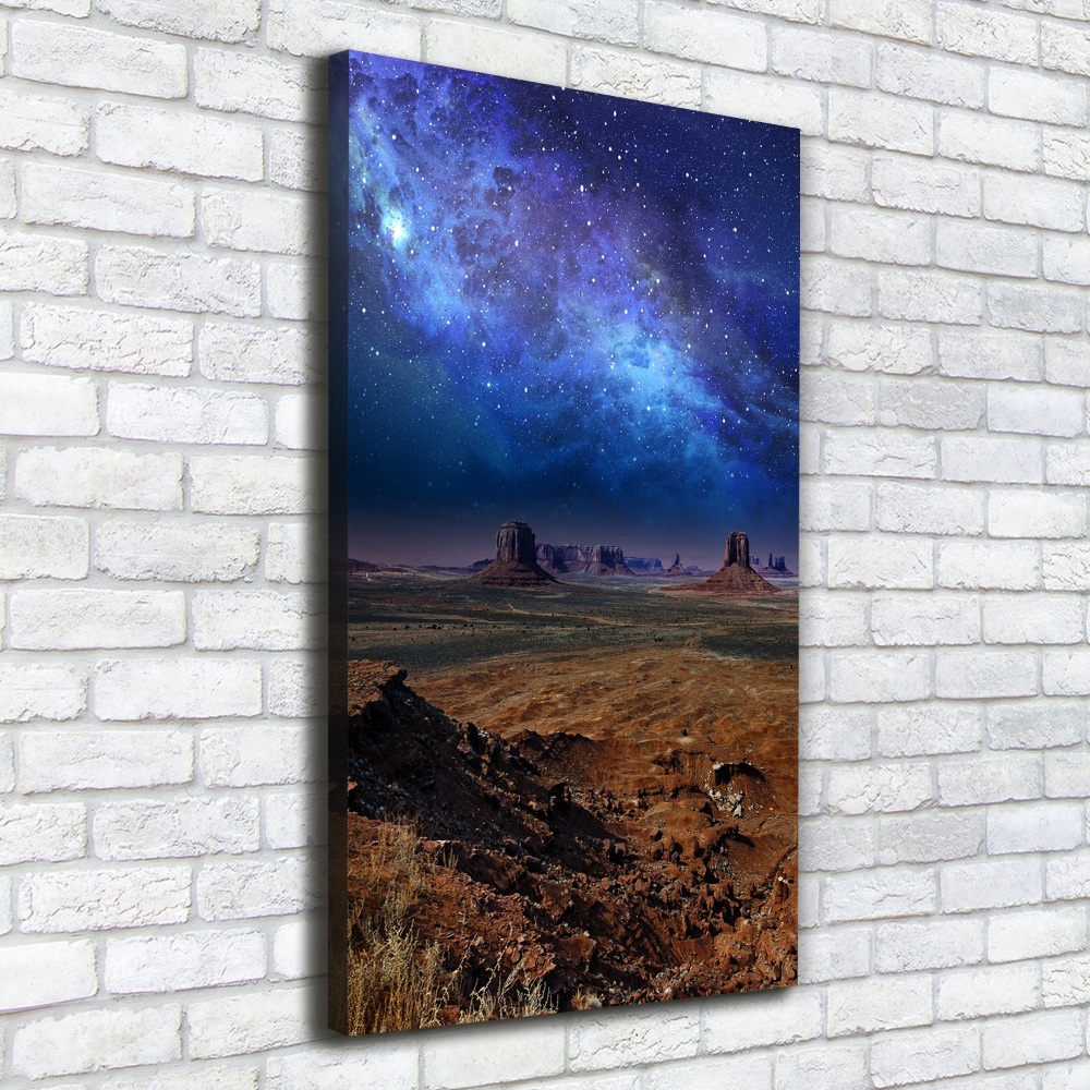 Canvas wall art Starry sky