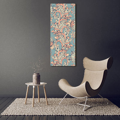 Wall art canvas Ethnic flowers