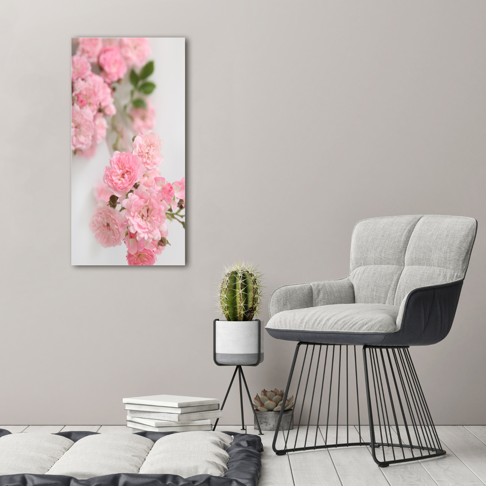 Large canvas wall art Wild Rose