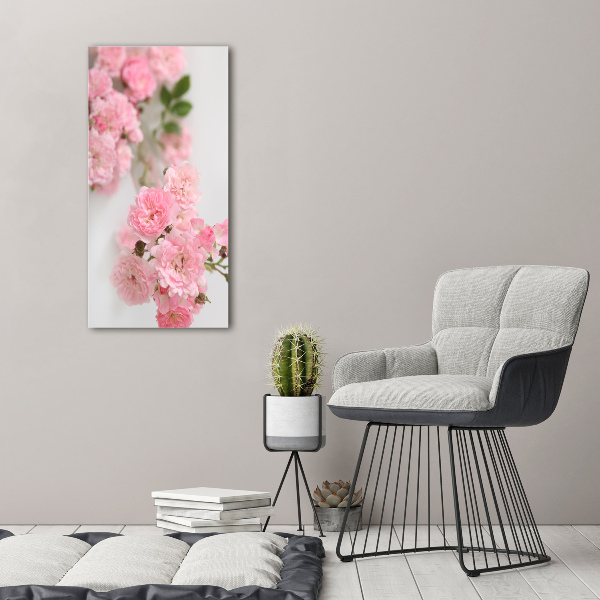 Large canvas wall art Wild Rose