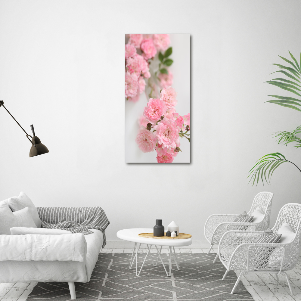 Large canvas wall art Wild Rose