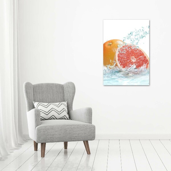 Canvas wall art Grapefruit