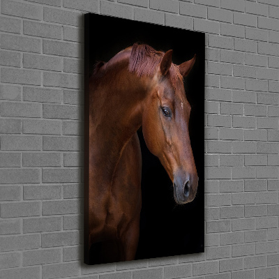 Canvas wall art Portrait of a horse