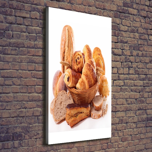 Canvas wall art Bread in the basket