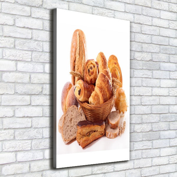 Canvas wall art Bread in the basket