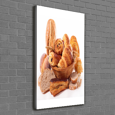 Canvas wall art Bread in the basket