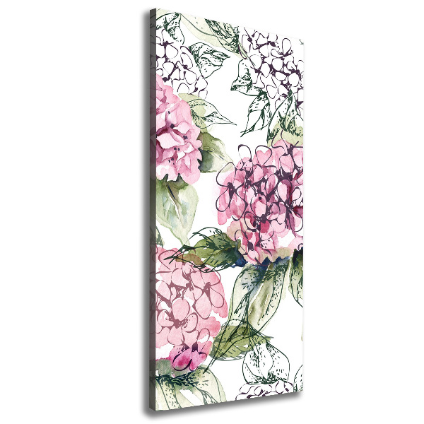 Wall art canvas Hydrangea