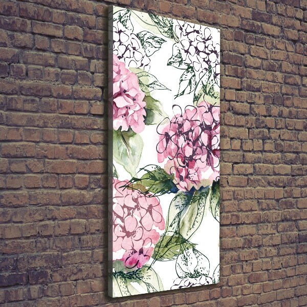 Wall art canvas Hydrangea