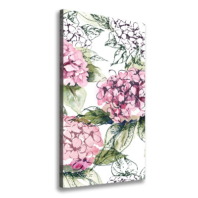 Wall art canvas Hydrangea