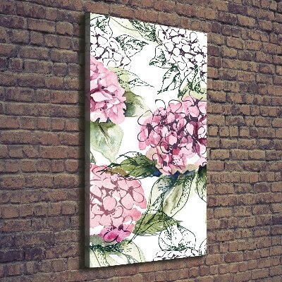 Wall art canvas Hydrangea