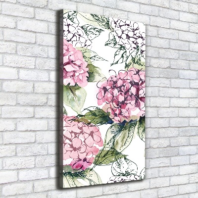 Wall art canvas Hydrangea