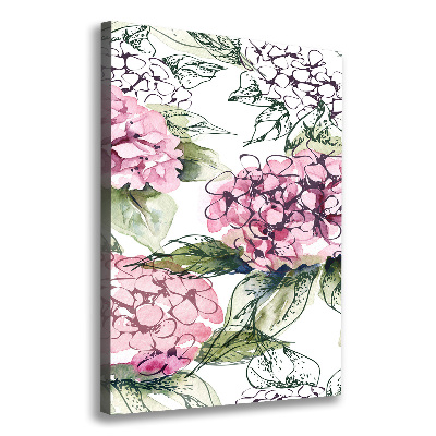 Wall art canvas Hydrangea