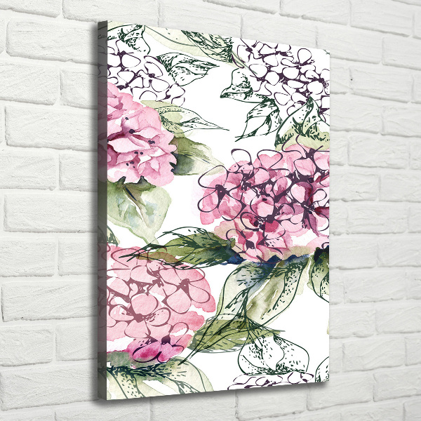 Wall art canvas Hydrangea