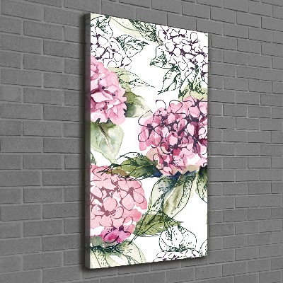 Wall art canvas Hydrangea